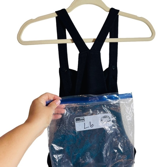 Nwt Monrow Overall With Patch Pockets in Black - Picture 7 of 7